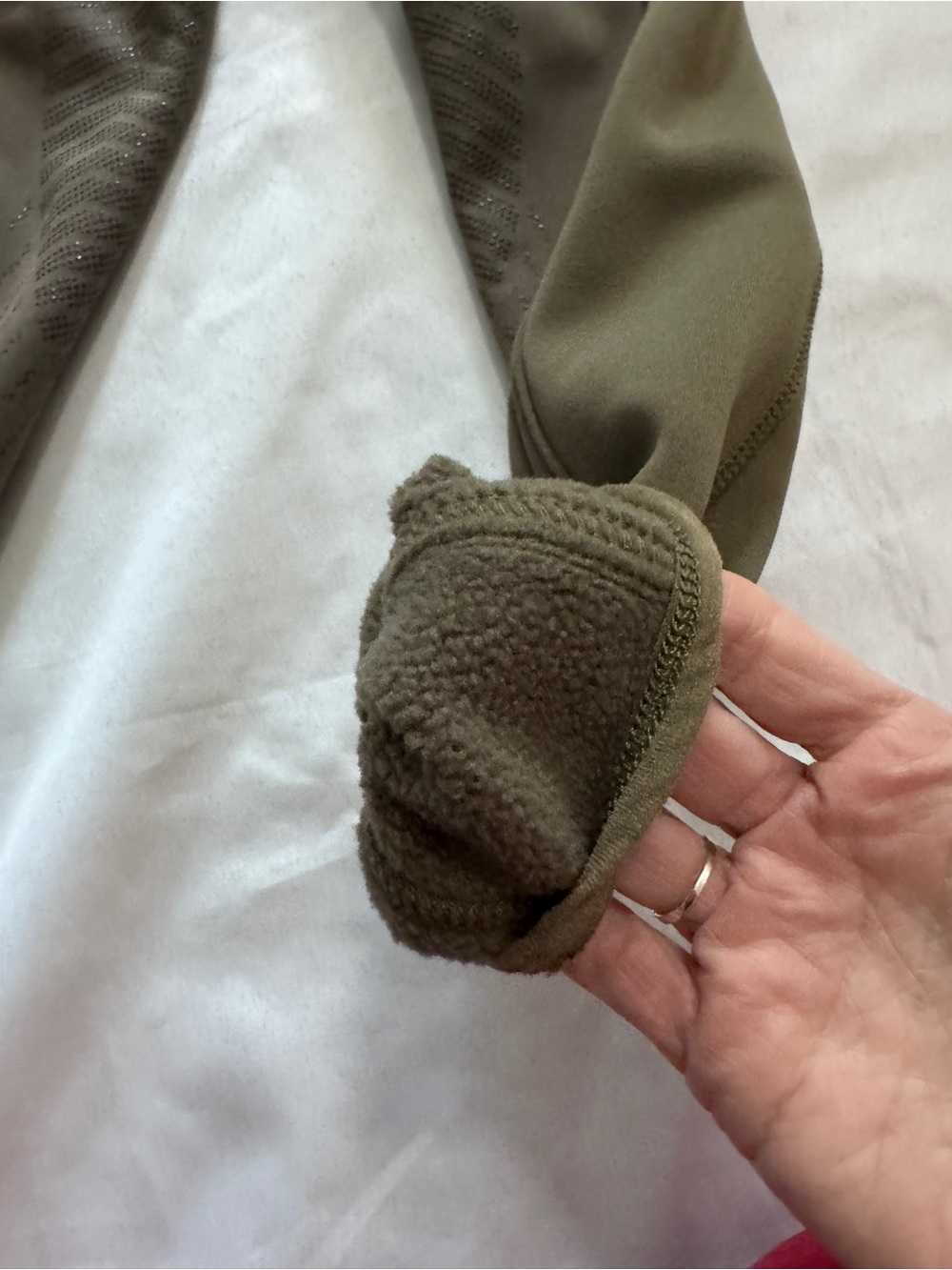 Olive Green Performance Riding Leggings - Picture 6 of 7